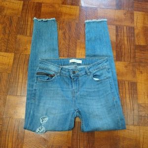 Zara Denim Z1975 Distressed Women's Blue Jeans Size 4